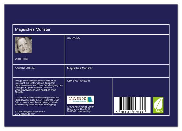 Produktbild: Magisches M&uuml;nster (Tischkalender 2026 DIN A5 quer), CALVENDO Monatskalender