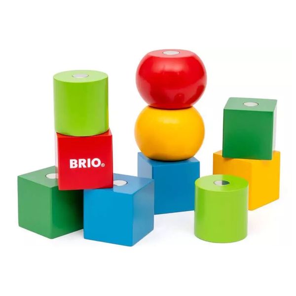 Produktbild: BRIO - Bunte magnetische Bausteine