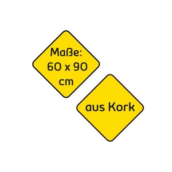 Produktbild: Idena Pinnwand mit Zubeh&ouml;r aus Kork 60x90cm