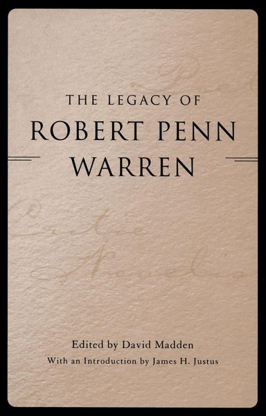 Produktbild: The Legacy of Robert Penn Warren