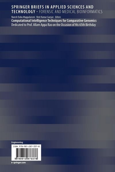 Produktbild: Computational Intelligence Techniques for Comparative Genomics