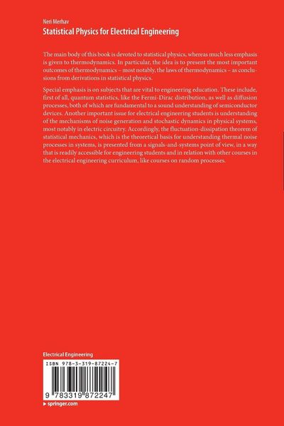 Produktbild: Statistical Physics for Electrical Engineering