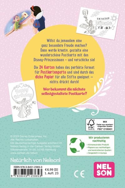 Produktbild: Disney Prinzessin: Traumhafte Postkarten