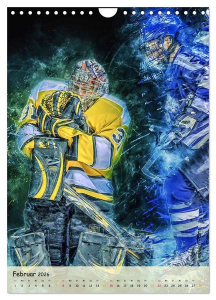 Produktbild: Eishockey spektakul&auml;r (Wandkalender 2026 DIN A4 hoch), CALVENDO Monatskalender