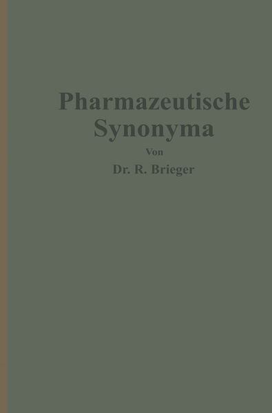 Produktbild: Pharmazeutische Synonyma