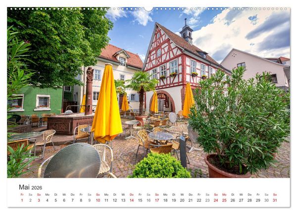 Produktbild: Schriesheim an der Bergstra&szlig;e - Impressionen aus Stadt und Natur (hochwertiger Premium Wandkalender 2026 DIN A2 quer), Kunstdruck in Hochglanz