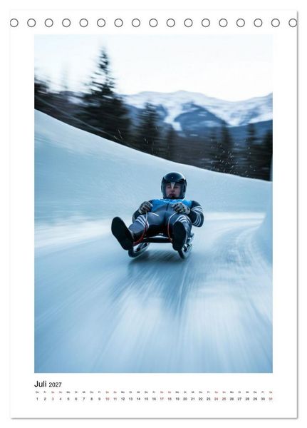 Produktbild: Wintersport Adrenalin (Tischkalender 2027 DIN A5 hoch), CALVENDO Monatskalender