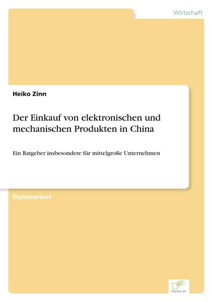 Produktbild: Der Einkauf von elektronischen und mechanischen Produkten in China