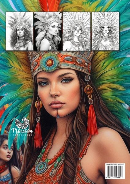 Produktbild: Brasilianische Karneval Kost&uuml;me Malbuch f&uuml;r Erwachsene Graustufen