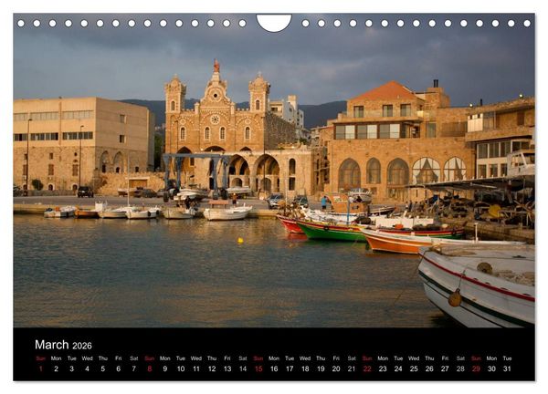 Produktbild: Monuments of Lebanon 2026 (Wall Calendar 2026 DIN A4 landscape), CALVENDO 12 Month Wall Calendar
