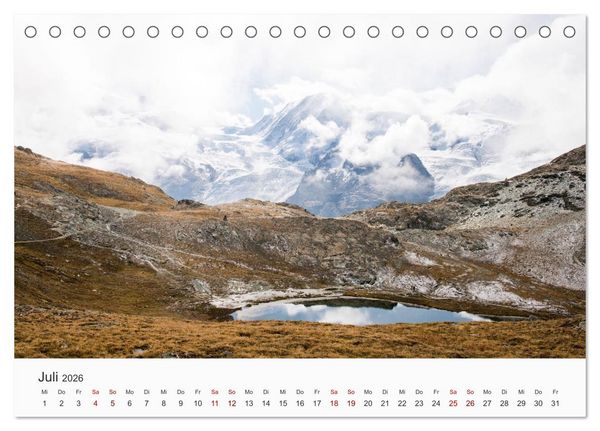 Produktbild: Matterhorn - Wahrzeichen der Schweiz (Tischkalender 2026 DIN A5 quer), CALVENDO Monatskalender