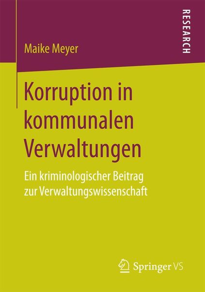 Produktbild: Korruption in kommunalen Verwaltungen