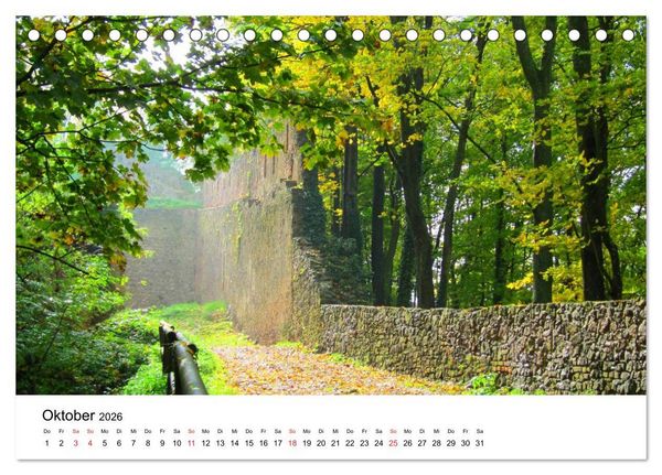 Produktbild: Deutschlands Burgen - Burgen, Schl&ouml;sser und Ruinen (Tischkalender 2026 DIN A5 quer), CALVENDO Monatskalender