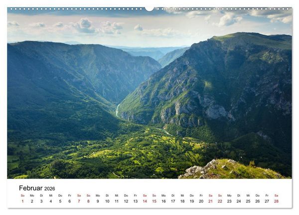 Produktbild: Montenegro - Im Land der schwarzen Berge (hochwertiger Premium Wandkalender 2026 DIN A2 quer), Kunstdruck in Hochglanz