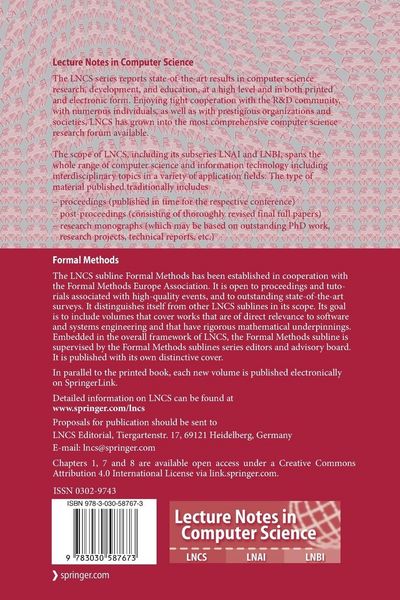 Produktbild: Software Engineering and Formal Methods