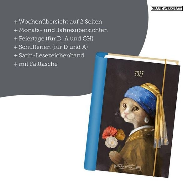 Produktbild: Terminplaner 2027 Tierisch kunstvoll