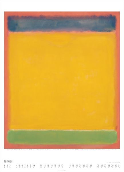 Produktbild: Mark Rothko Kalender 2027