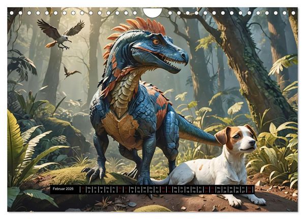 Produktbild: Tiere - damals und heute (Wandkalender 2026 DIN A4 quer), CALVENDO Monatskalender
