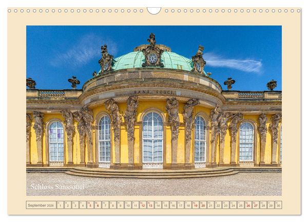 Produktbild: Potsdam - Schl&ouml;sser, Parks und der Alte Fritz (Wandkalender 2026 DIN A3 quer), CALVENDO Monatskalender