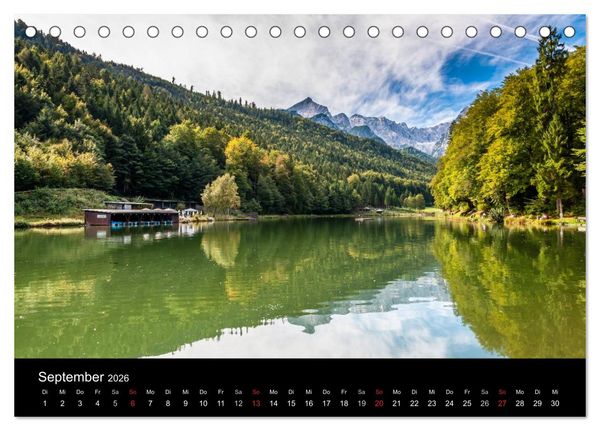 Produktbild: Traumlandschaft Werdenfelser Land - Teil II (Tischkalender 2026 DIN A5 quer), CALVENDO Monatskalender
