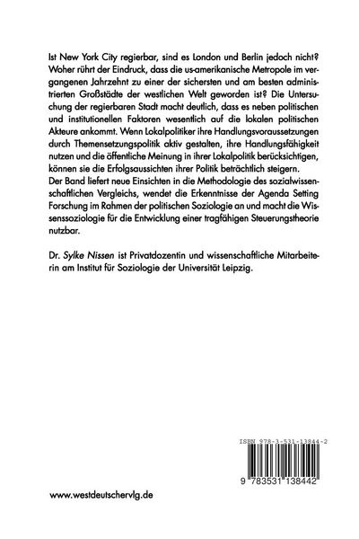 Produktbild: Die regierbare Stadt