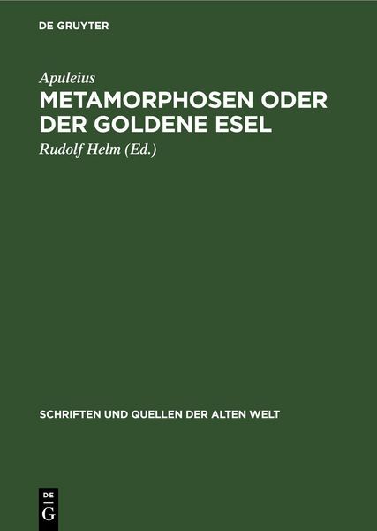 Produktbild: Metamorphosen oder der Goldene Esel