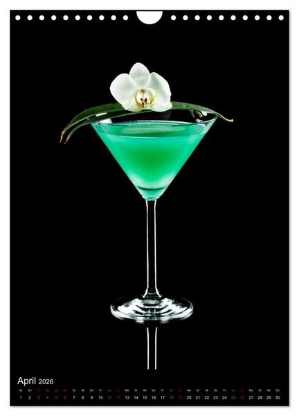 Produktbild: Cocktails und Longdrinks (Wandkalender 2026 DIN A4 hoch), CALVENDO Monatskalender