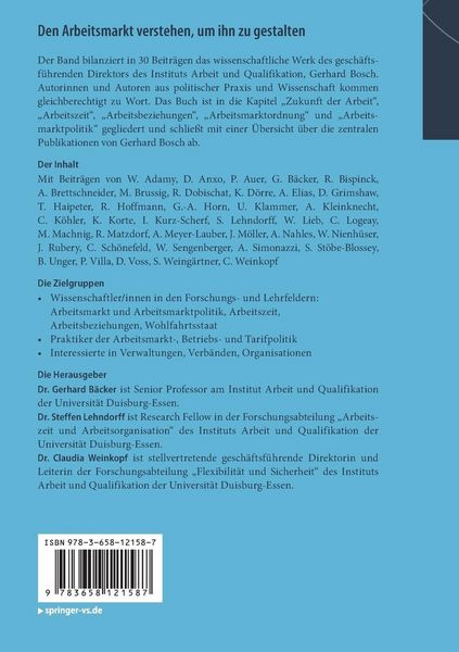Produktbild: Den Arbeitsmarkt verstehen, um ihn zu gestalten