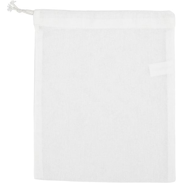 Produktbild: Creativ Company Taschen, Tragetaschen und Portemonnaies Stofftasche, Wei&szlig;, 21x25 cm, 130 g, 1 Stk