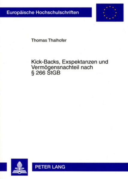 Produktbild: Kick-Backs, Exspektanzen und Verm&ouml;gensnachteil nach &sect; 266 StGB