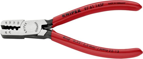 Produktbild: Knipex 97 61 145 F Crimpzange Aderendh&uuml;lsen 0.25 bis 2.5mm&sup2;