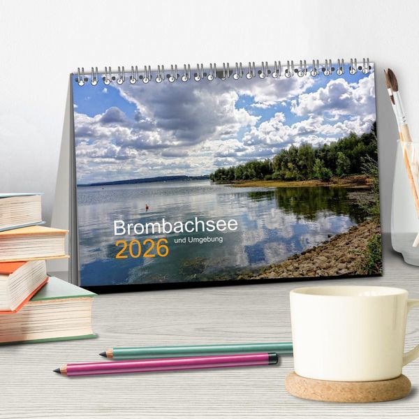 Produktbild: Brombachsee und Umgebung (Tischkalender 2026 DIN A5 quer), CALVENDO Monatskalender