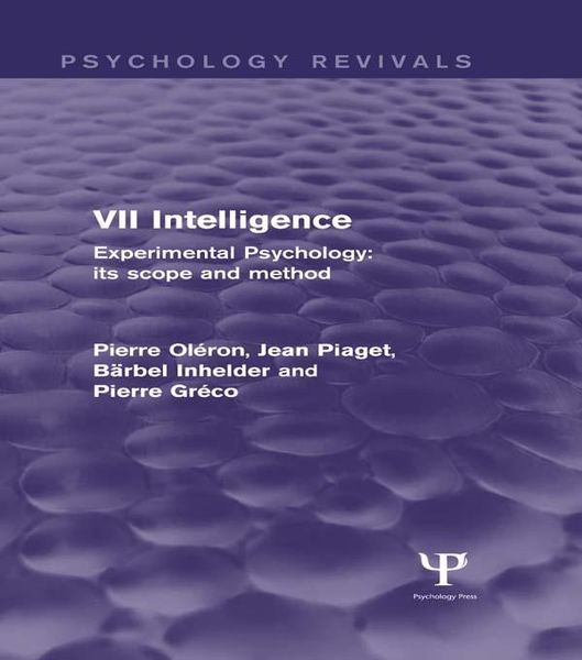 Produktbild: Experimental Psychology Its Scope and Method: Volume VII