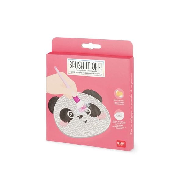 Produktbild: Legami Reinigungspad f&uuml;r Make-up-Pinsel - Brush it Off! - Panda