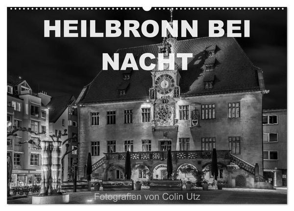 Produktbild: Heilbronn bei Nacht (Wandkalender 2026 DIN A2 quer), CALVENDO Monatskalender