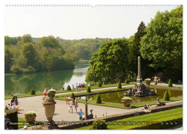 Produktbild: Schl&ouml;sser und G&auml;rten in England (Wandkalender 2026 DIN A2 quer), CALVENDO Monatskalender