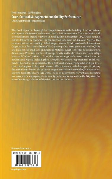 Produktbild: Cross-Cultural Management and Quality Performance