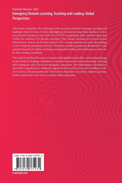 Produktbild: Emergency Remote Learning, Teaching and Leading: Global Perspectives