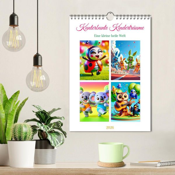 Produktbild: Kunterbunte Kindertr&auml;ume (Wandkalender 2026 DIN A4 hoch), CALVENDO Monatskalender