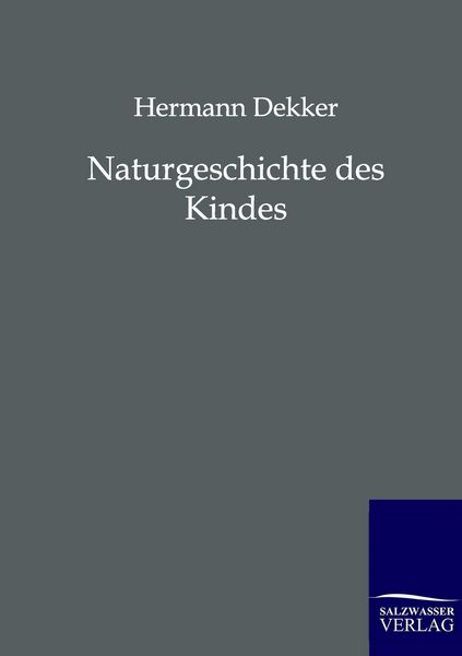Produktbild: Naturgeschichte des Kindes
