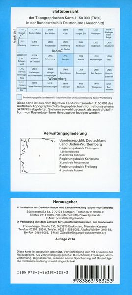 Produktbild: Balingen 1 : 50 000