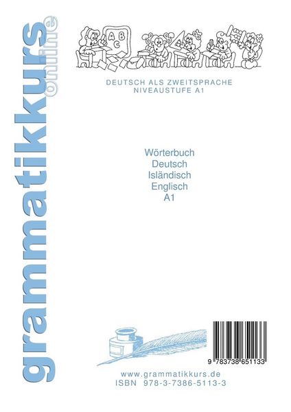 Produktbild: W&ouml;rterbuch Deutsch - Isl&auml;ndisch - Englisch Niveau A1