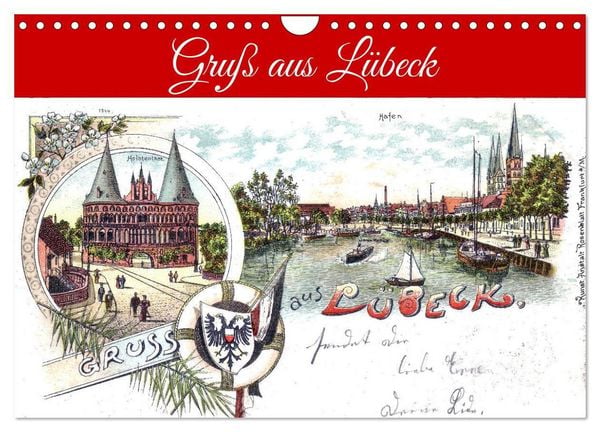 Produktbild: Gru&szlig; aus L&uuml;beck (Wandkalender 2026 DIN A4 quer), CALVENDO Monatskalender