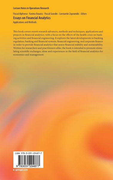 Produktbild: Essays on Financial Analytics