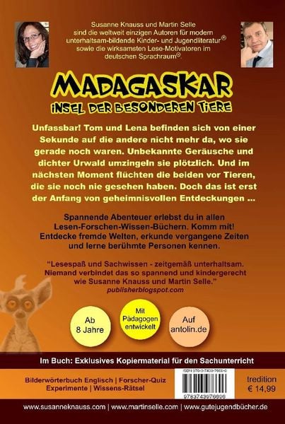 Produktbild: MADAGASKAR - Insel der besonderen Tiere