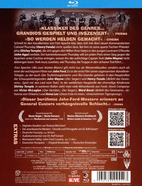 Produktbild: Bis zum letzten Mann (Fort Apache) (Filmjuwelen)