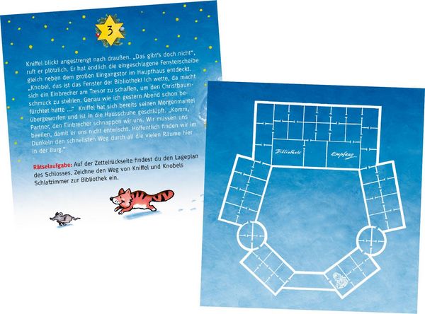 Produktbild: Zettel-Adventskalender &ndash; Weihnachtsraub auf Burg Felsenfest