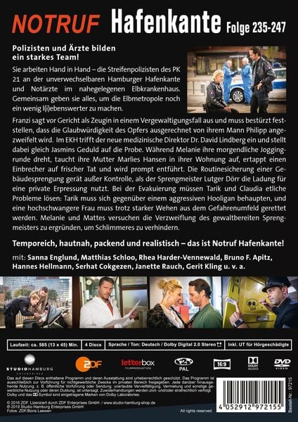 Produktbild: Notruf Hafenkante 19 (Folgen 235-247) [4 DVDs]