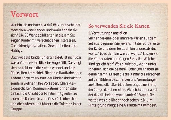 Produktbild: Ich bin anders als du &ndash; Ich bin wie du: 20 &uuml;berraschende Wendebildkarten &uuml;ber Vielfalt und Gemeinsamkeiten