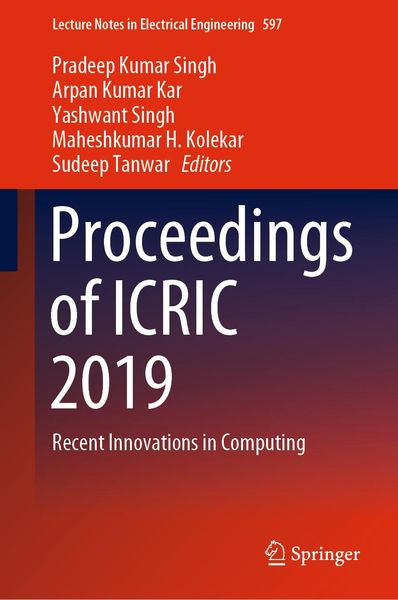 Produktbild: Proceedings of ICRIC 2019